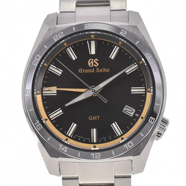 SEIKO Grand Seiko GMT SBGN023 140th Anniversary Limited Edition Cap Gold black Dial Quartz Men's
 Watch A#138744
