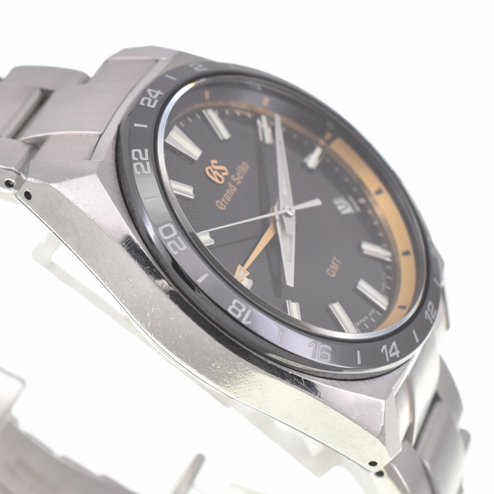 SEIKO Grand Seiko GMT SBGN023 140th Anniversary Limited Edition Cap Gold black Dial Quartz Men's
 Watch A#138744
