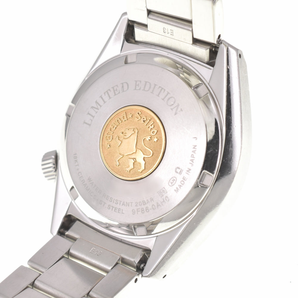 SEIKO Grand Seiko GMT SBGN023 140th Anniversary Limited Edition Cap Gold black Dial Quartz Men's
 Watch A#138744