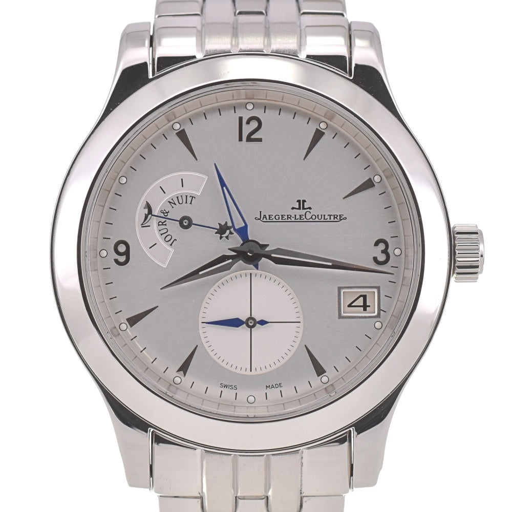 JAEGER-LECOULTRE Master home time 147.8.05.S GMT AMPM Small second date Silver Dial Automatic Men's
 Watch B#138770