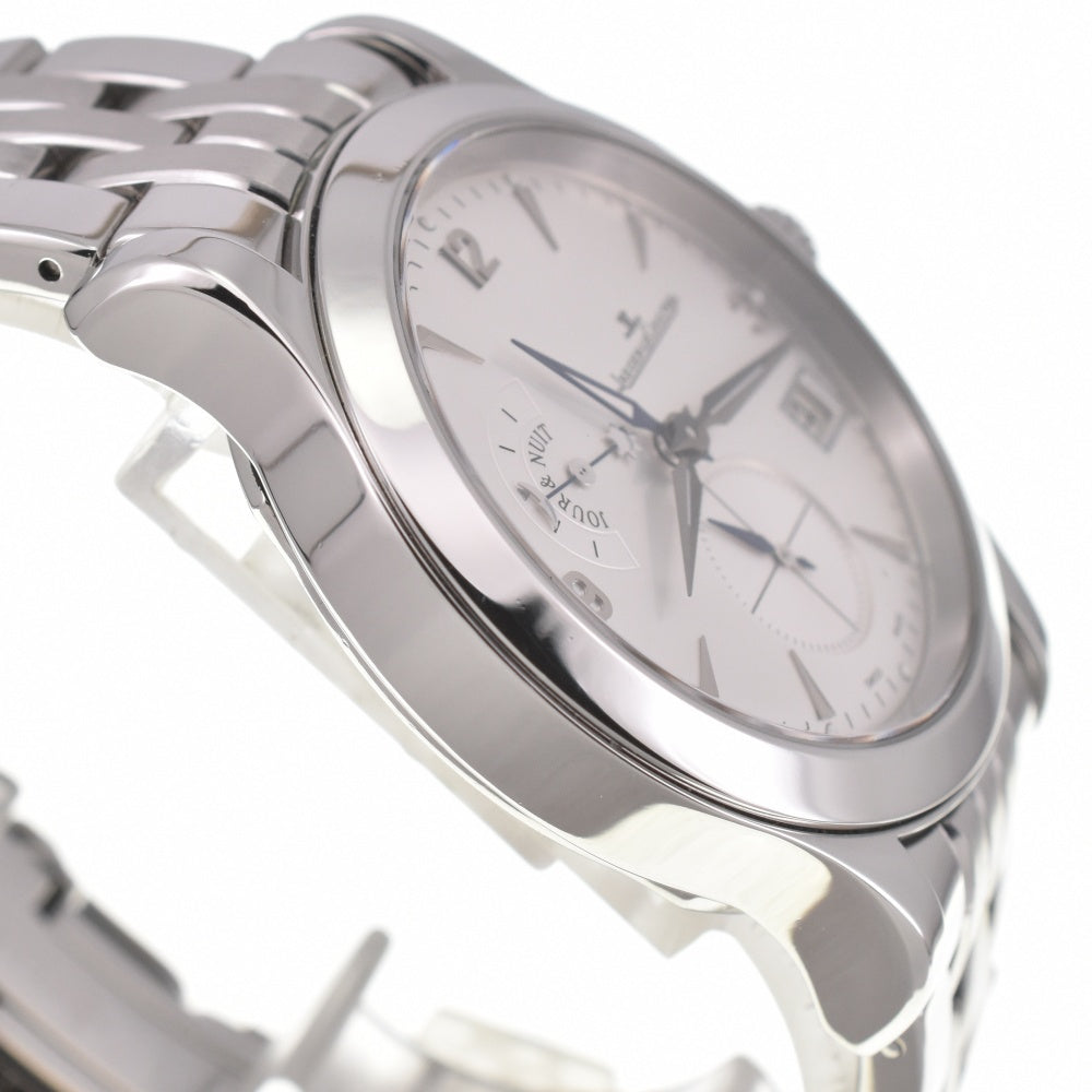 JAEGER-LECOULTRE Master home time 147.8.05.S GMT AMPM Small second date Silver Dial Automatic Men's
 Watch B#138770