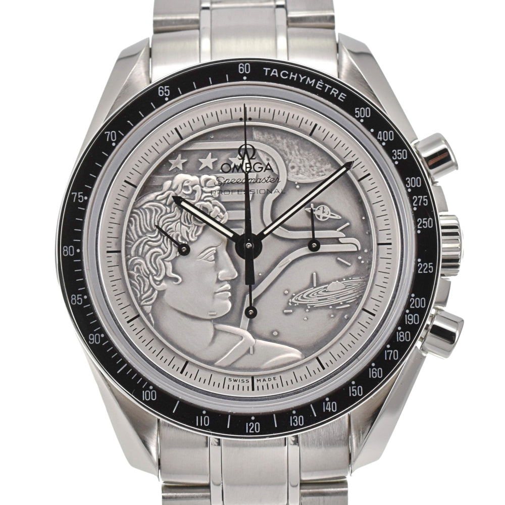 with paper OMEGA Speedmaster 311.30.42.30.99.002 Apollo 17 40th Anniversary Model Silver Dial Hand Winding Men's
 Watch A#138773
