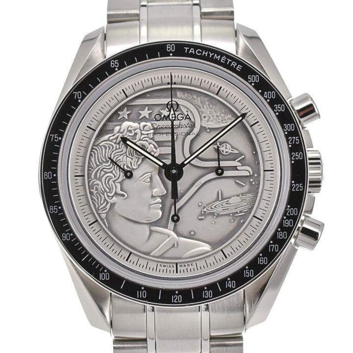 with paper OMEGA Speedmaster 311.30.42.30.99.002 Apollo 17 40th Anniversary Model Silver Dial Hand Winding Men's
 Watch A#138773