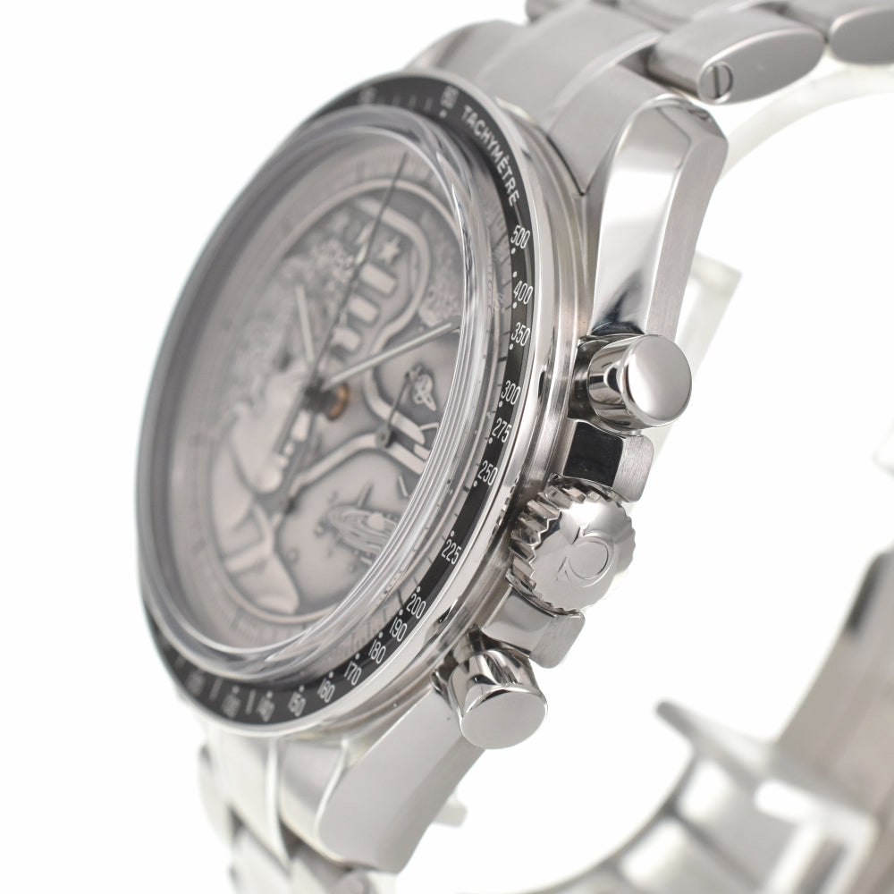 with paper OMEGA Speedmaster 311.30.42.30.99.002 Apollo 17 40th Anniversary Model Silver Dial Hand Winding Men's
 Watch A#138773