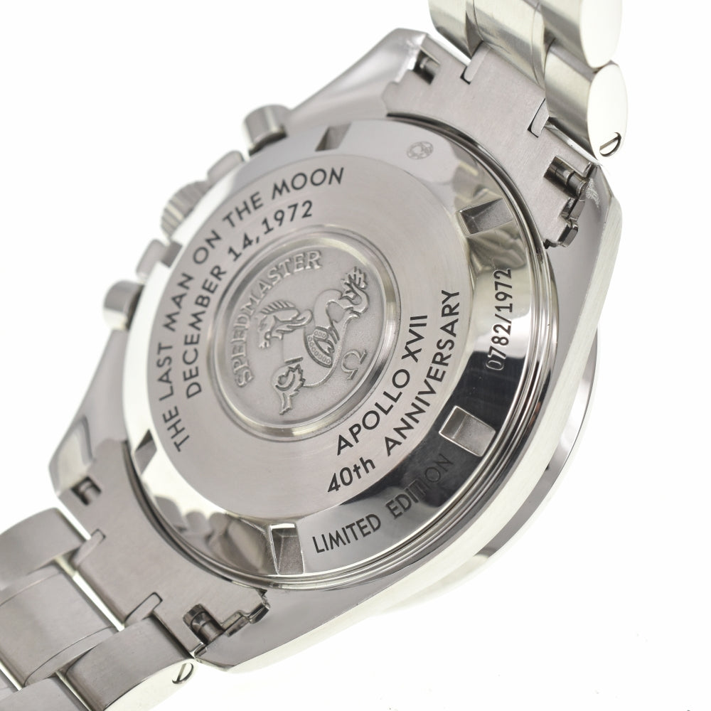 with paper OMEGA Speedmaster 311.30.42.30.99.002 Apollo 17 40th Anniversary Model Silver Dial Hand Winding Men's
 Watch A#138773