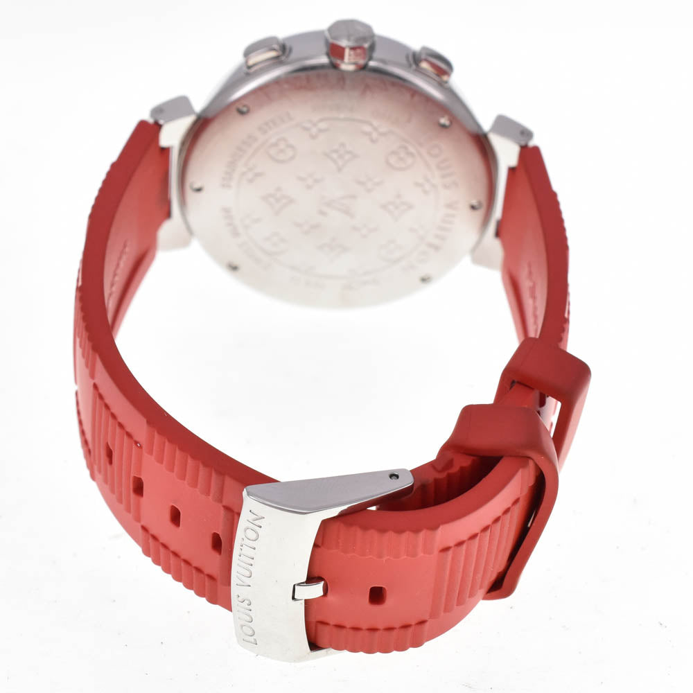 LOUIS VUITTON Tambour chronograph Q112G Date Rag Diamond Brown Dial Automatic Men's
 Watch B#138789