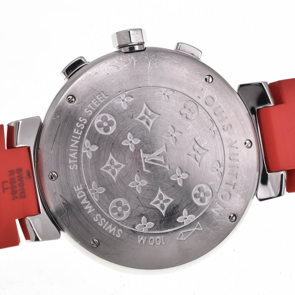 LOUIS VUITTON Tambour chronograph Q112G Date Rag Diamond Brown Dial Automatic Men's
 Watch B#138789