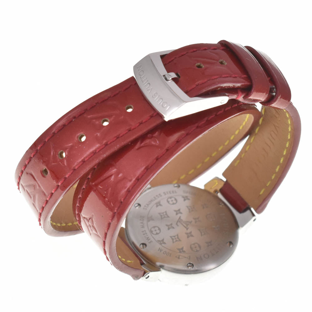 with paper LOUIS VUITTON Tambour Pomme d'Amour PM Q121K Heart diamond Red Dial Quartz Ladies
 Watch B#138798