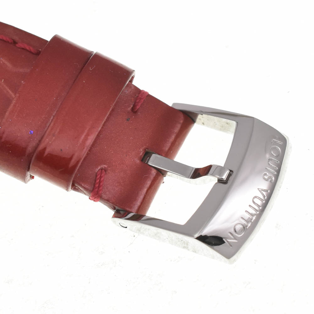 with paper LOUIS VUITTON Tambour Pomme d'Amour PM Q121K Heart diamond Red Dial Quartz Ladies
 Watch B#138798