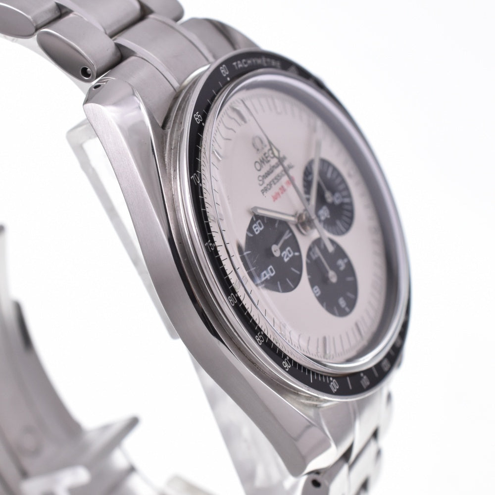 with paper OMEGA Speedmaster Moonwatch 3569.310 35th Anniversary Model Apollo 11 Silver / Black Dial Hand Winding Men's
 Watch C#138803