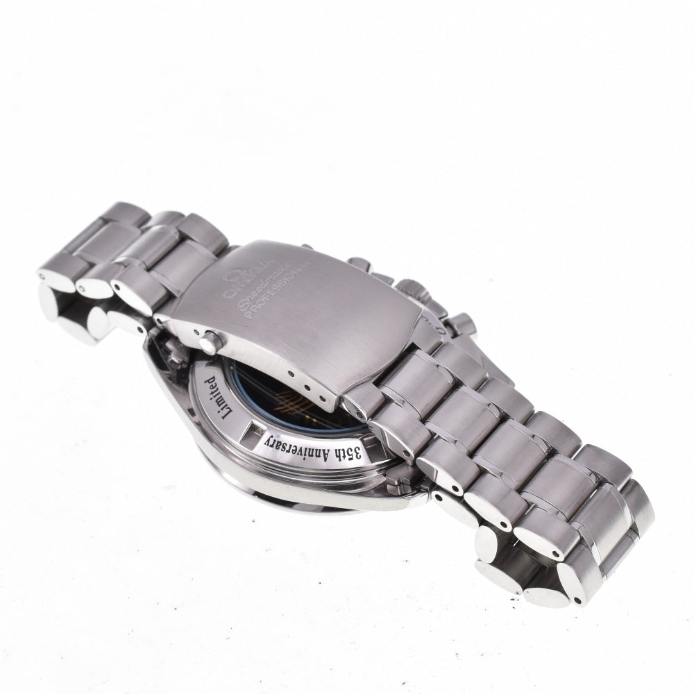 with paper OMEGA Speedmaster Moonwatch 3569.310 35th Anniversary Model Apollo 11 Silver / Black Dial Hand Winding Men's
 Watch C#138803