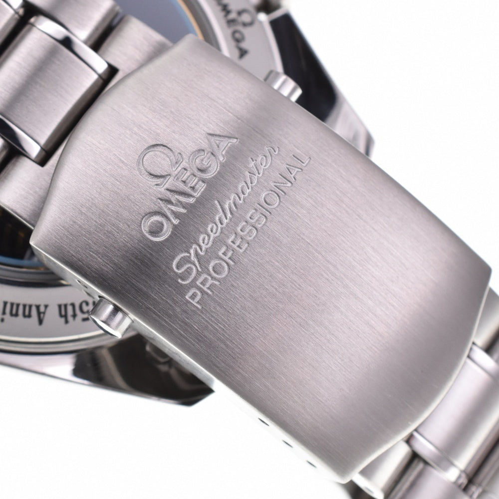 with paper OMEGA Speedmaster Moonwatch 3569.310 35th Anniversary Model Apollo 11 Silver / Black Dial Hand Winding Men's
 Watch C#138803