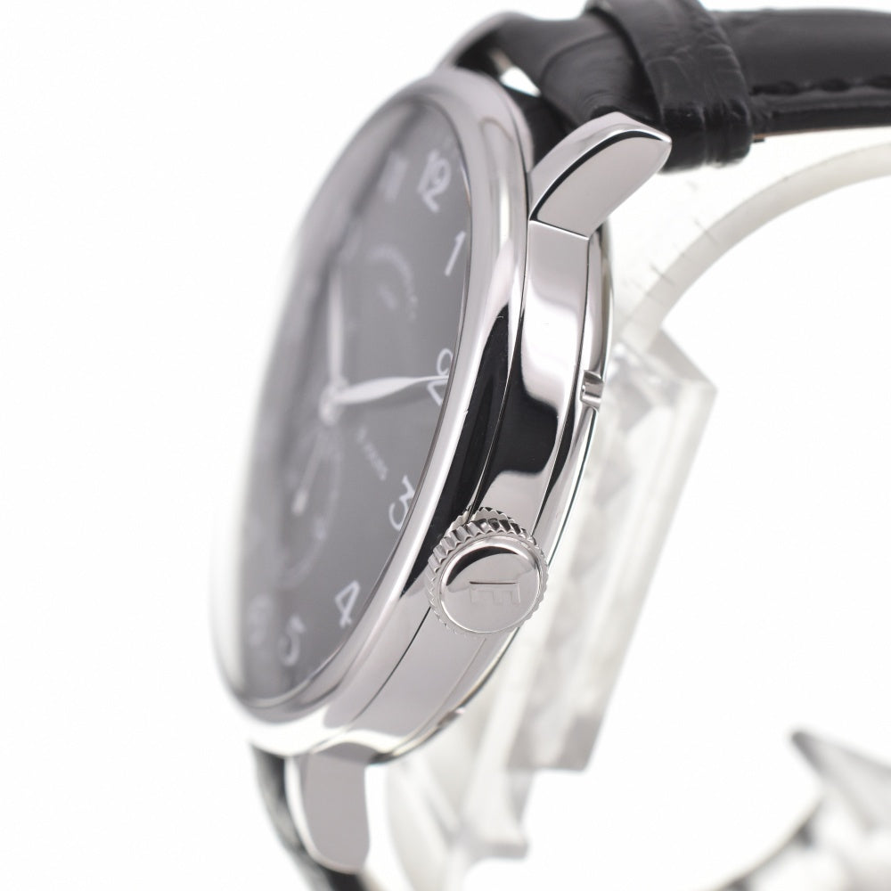 with paper EBERHARD 8 hours Grand tail 21027.5 CP Power reserve Small second black Dial Hand Winding Men's
 Watch A#138810