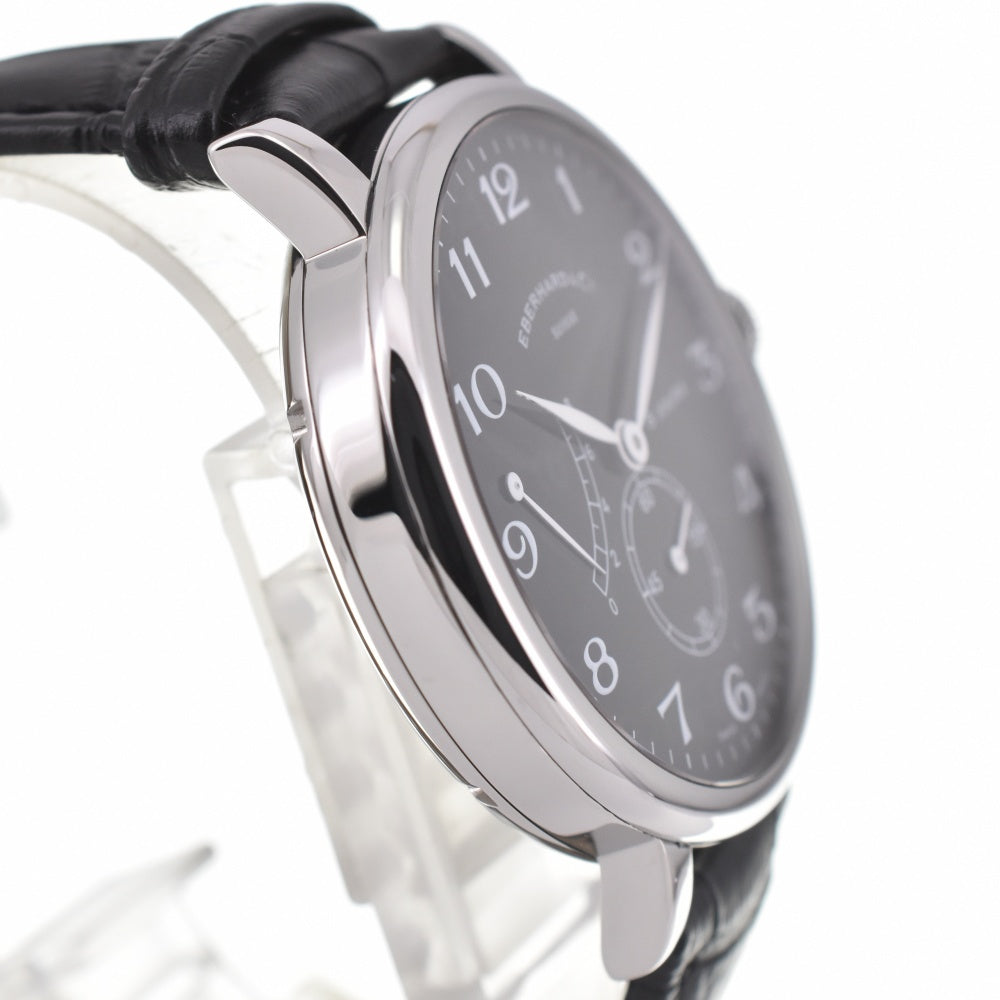 with paper EBERHARD 8 hours Grand tail 21027.5 CP Power reserve Small second black Dial Hand Winding Men's
 Watch A#138810