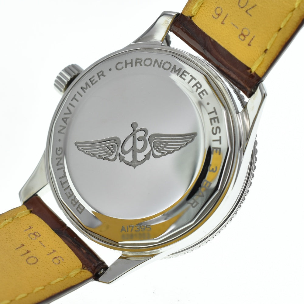 with paper BREITLING Navitimer Automatic 35 A17395 salmon pink Dial Automatic Ladies
 Watch A#138811