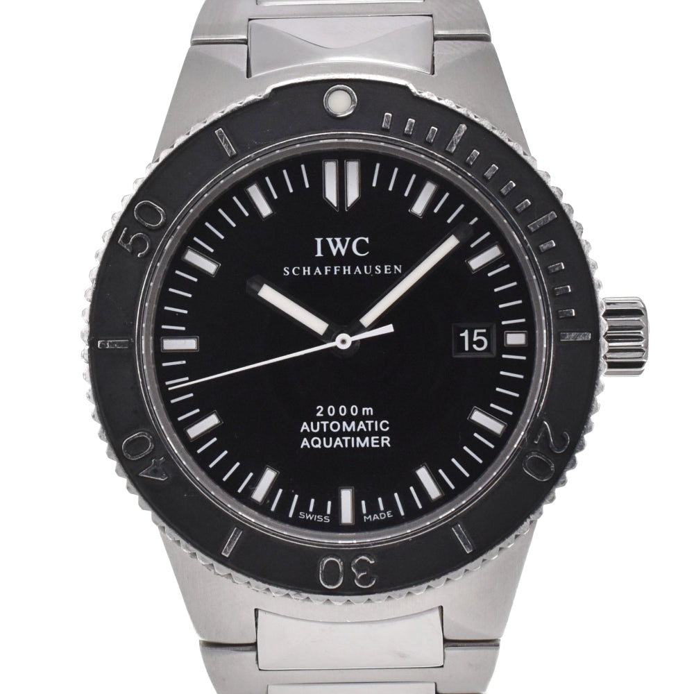 with paper IWC SCHAFFHAUSEN GST aqua timer IW353602 black Dial Automatic Men's
 Watch C#138817