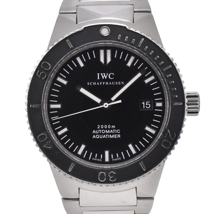 with paper IWC SCHAFFHAUSEN GST aqua timer IW353602 black Dial Automatic Men's
 Watch C#138817