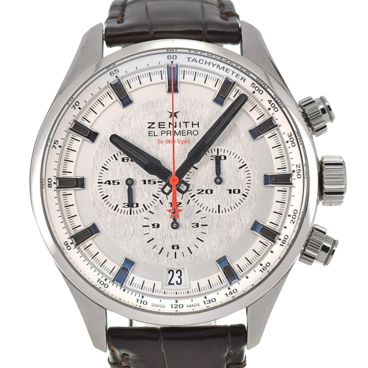 with paper ZENITH El Primero 03.2280.400/01.C713 Chronograph Silver Dial Automatic Men's
 Watch A#138828