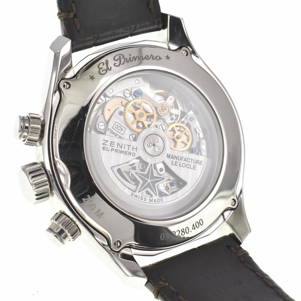 with paper ZENITH El Primero 03.2280.400/01.C713 Chronograph Silver Dial Automatic Men's
 Watch A#138828