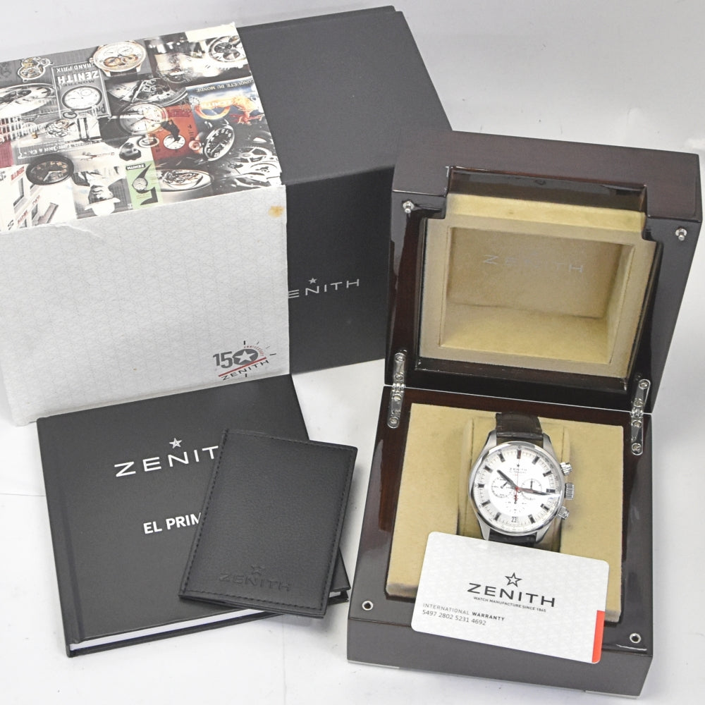 with paper ZENITH El Primero 03.2280.400/01.C713 Chronograph Silver Dial Automatic Men's
 Watch A#138828