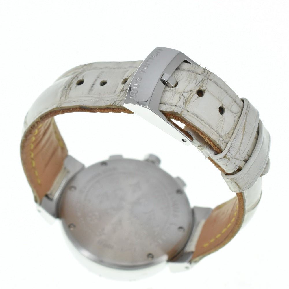 LOUIS VUITTON Tambour Q1322 Chronograph Date Brown Dial Quartz Ladies
 Watch C#138829