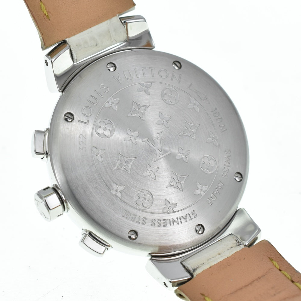 LOUIS VUITTON Tambour Q1322 Chronograph Date Brown Dial Quartz Ladies
 Watch C#138829