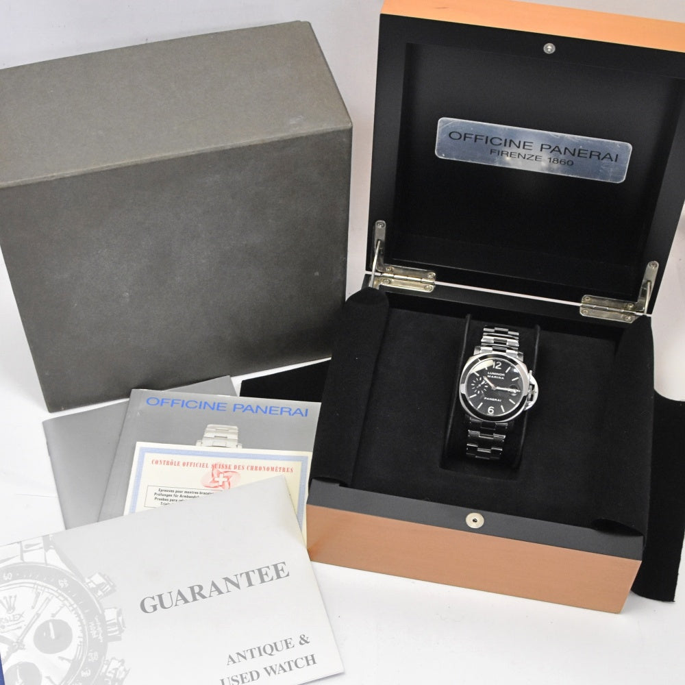 PANERAI Luminor Marina PAM00050 Small second date black Dial Automatic Men's
 Watch A#138830