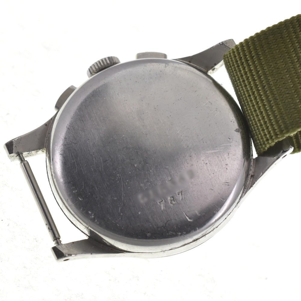 BREITLING Premier Ref.787 vintage Chronograph Silver Dial Hand Winding Men's
 Watch G#138833