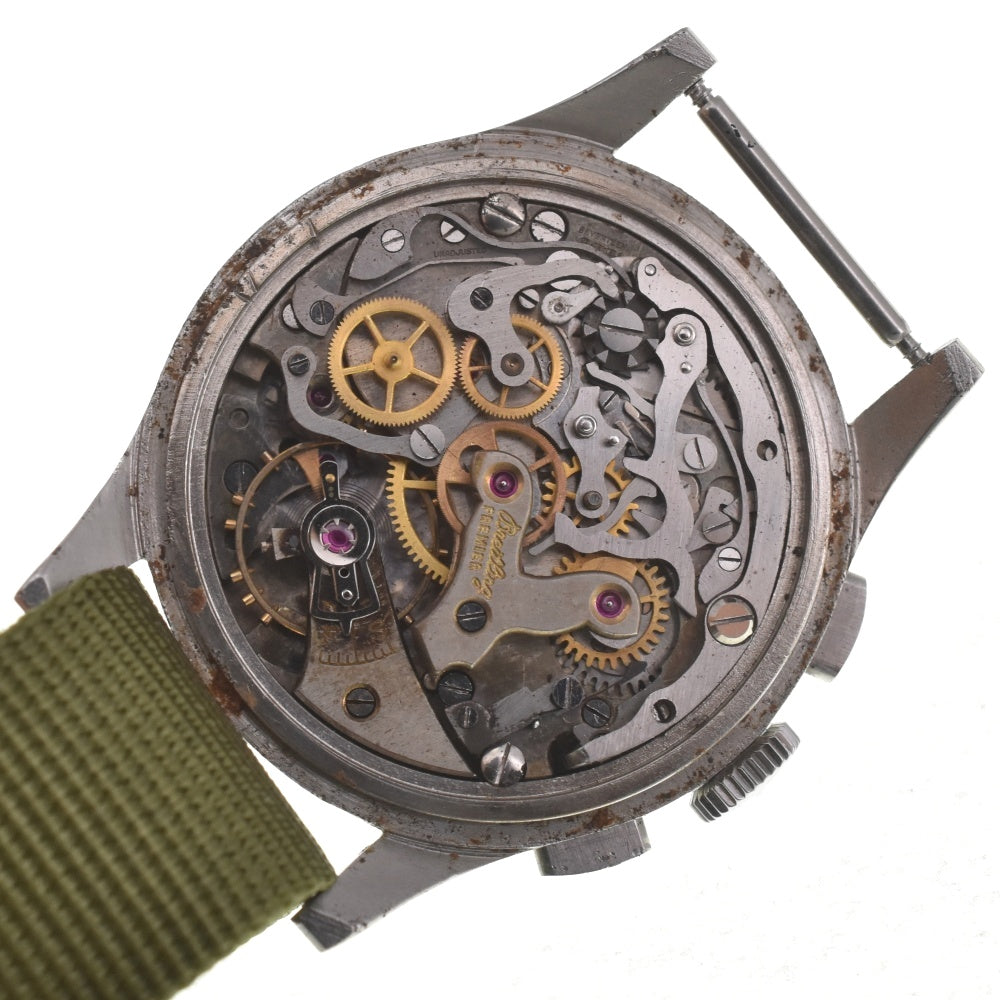 BREITLING Premier Ref.787 vintage Chronograph Silver Dial Hand Winding Men's
 Watch G#138833