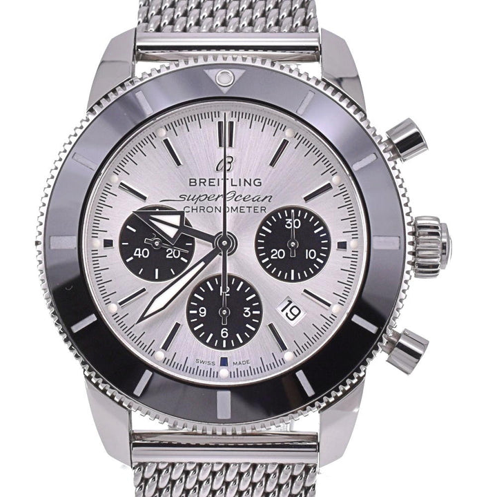 BREITLING Super Ocean Heritage II AB0162 Chrono 44 Silver / Black Dial Automatic Men's
 Watch C#138838