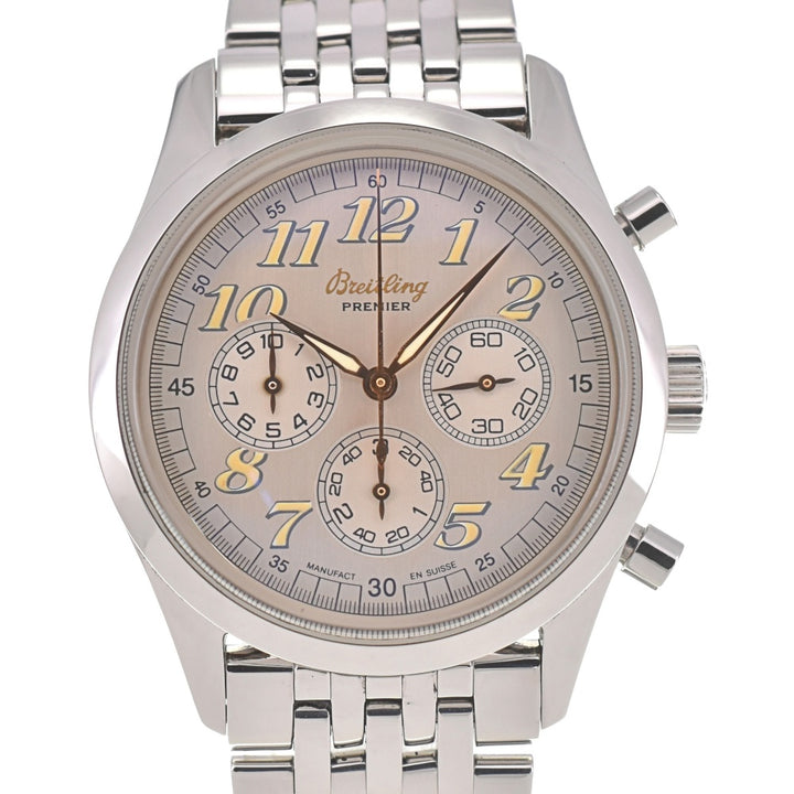 with paper BREITLING Navitimer Premier A40035 Chronograph Silver Dial Automatic Men's
 Watch A#138842