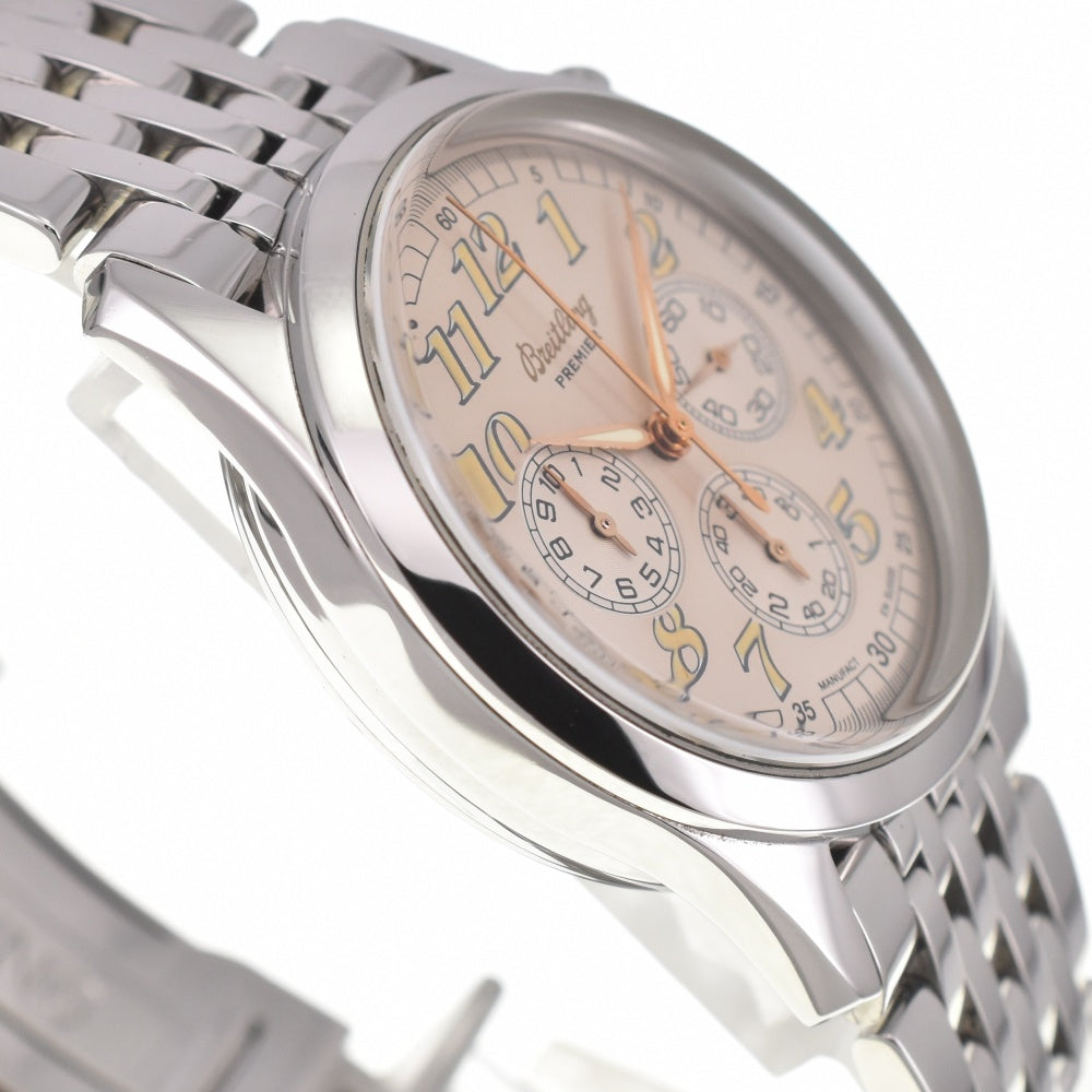 with paper BREITLING Navitimer Premier A40035 Chronograph Silver Dial Automatic Men's
 Watch A#138842