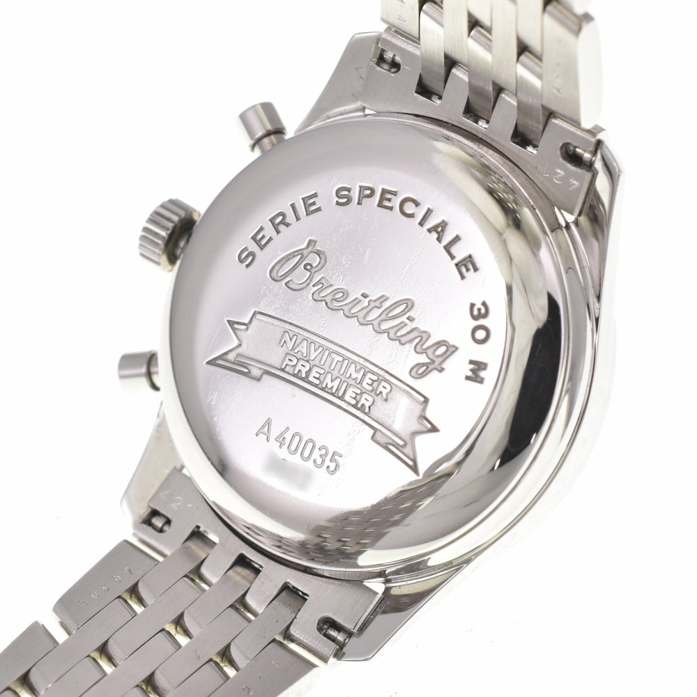 with paper BREITLING Navitimer Premier A40035 Chronograph Silver Dial Automatic Men's
 Watch A#138842