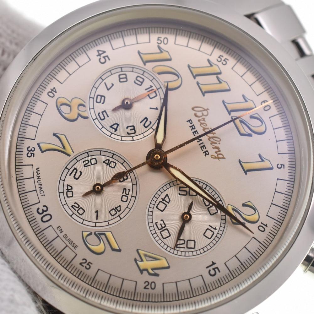 with paper BREITLING Navitimer Premier A40035 Chronograph Silver Dial Automatic Men's
 Watch A#138842