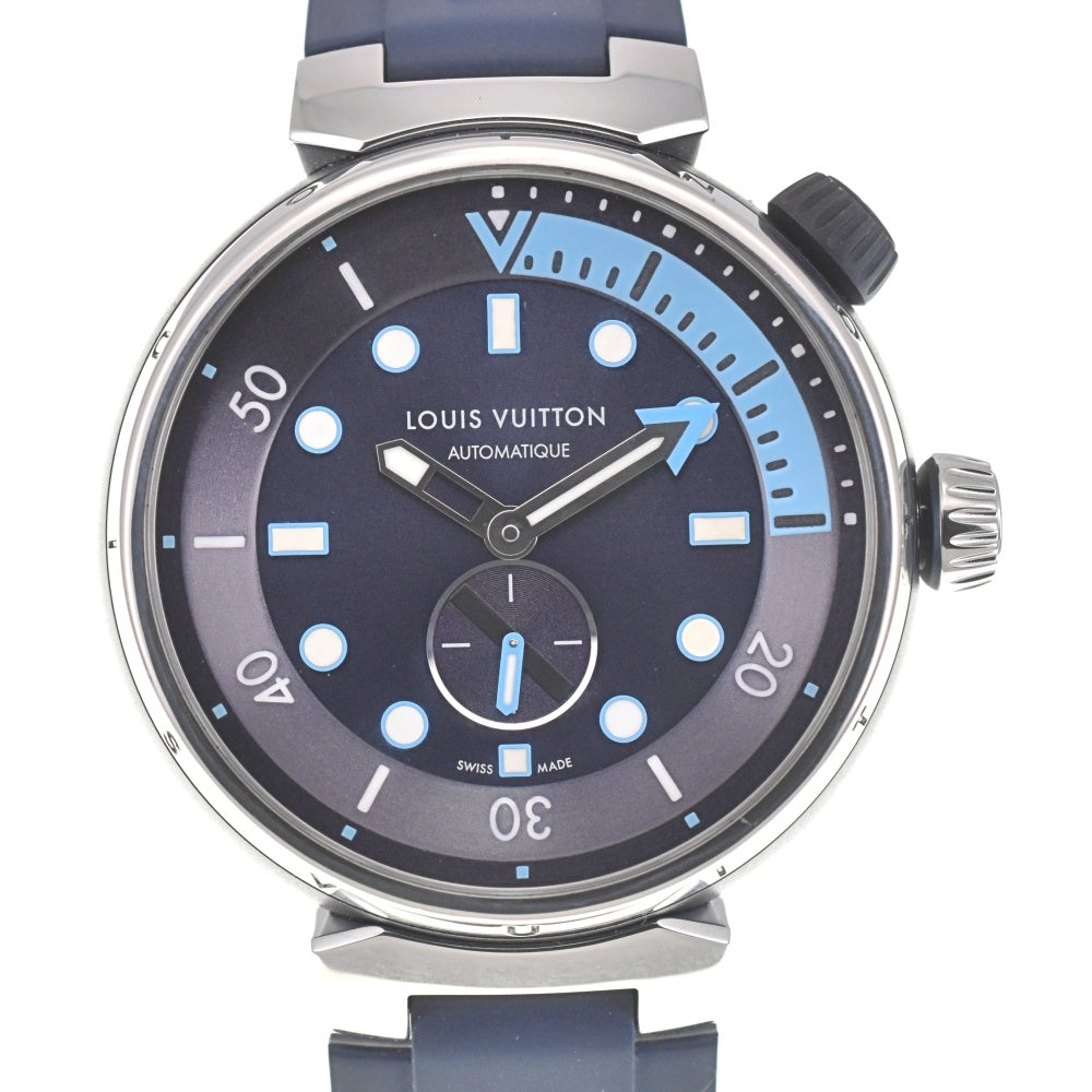LOUIS VUITTON Tambour Street Diver QA121 blue Dial Automatic Men's
 Watch A#138844
