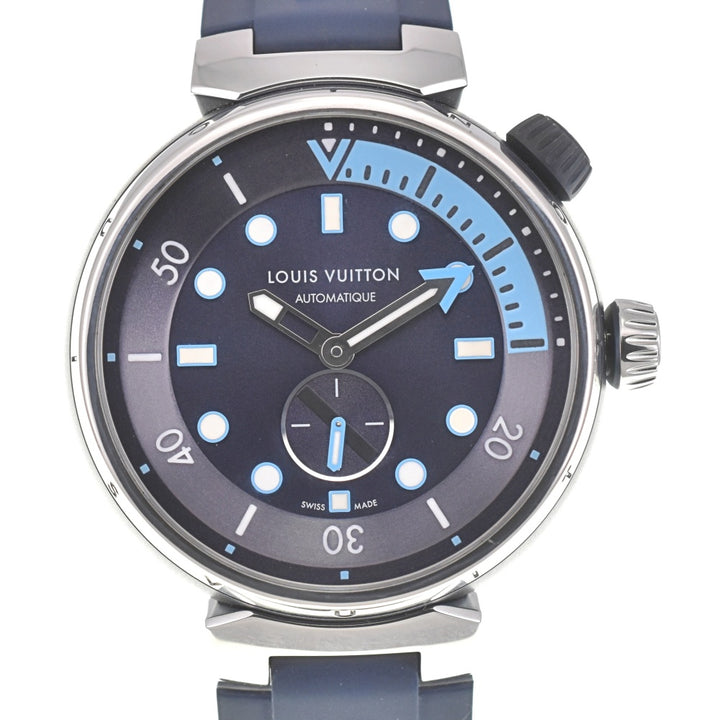 LOUIS VUITTON Tambour Street Diver QA121 blue Dial Automatic Men's
 Watch A#138844