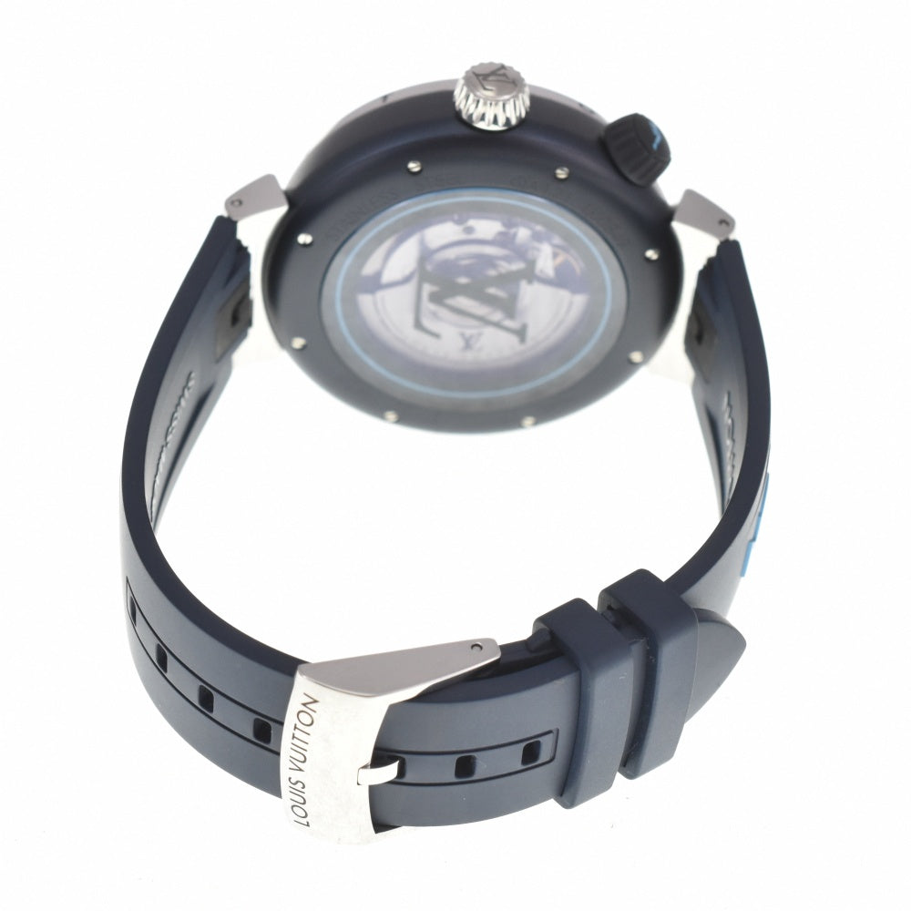 LOUIS VUITTON Tambour Street Diver QA121 blue Dial Automatic Men's
 Watch A#138844