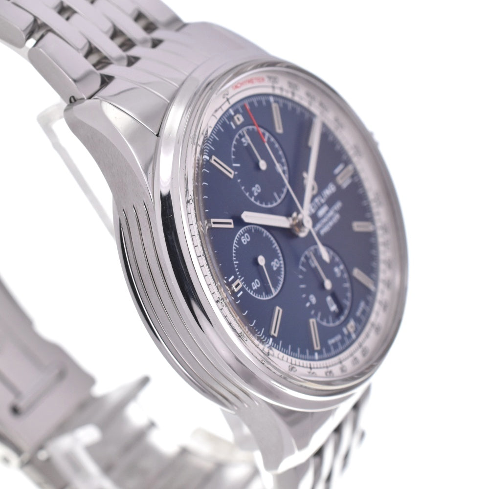 with paper BREITLING Premier A13315 Chronograph Date blue Dial Automatic Men's
 Watch C#138849