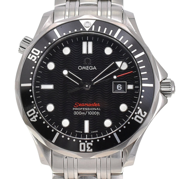 with paper OMEGA Seamaster Professional 300M 212.30.41.61.01.001 black Dial Quartz Men's
 Watch G#138850