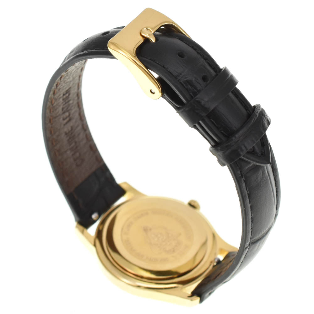 GUCCI G-Class 5400L Date Gold Plated / Leather white Dial Quartz Ladies
 Watch A#138860