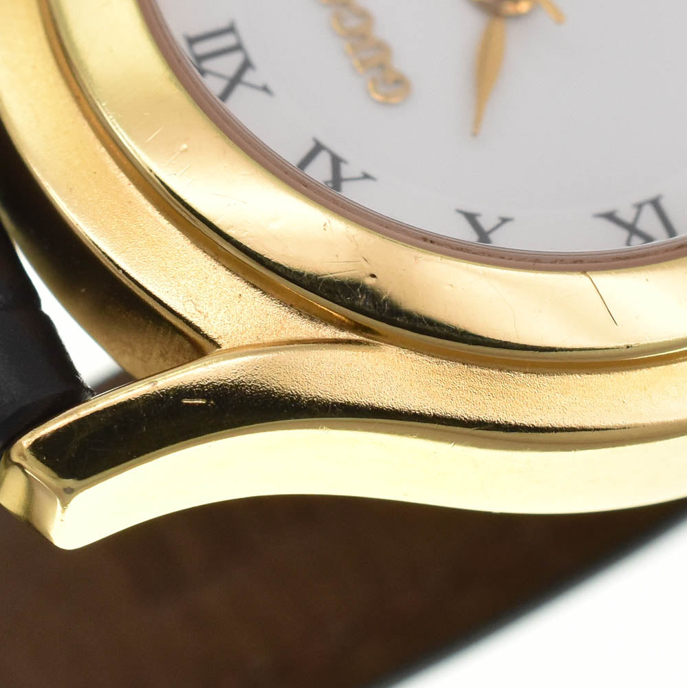 GUCCI G-Class 5400L Date Gold Plated / Leather white Dial Quartz Ladies
 Watch A#138860