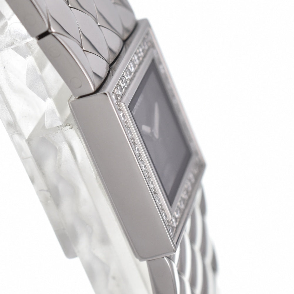 CHANEL Matrasse H0489 Bezel Diamond black Dial Quartz Ladies
 Watch C#138867