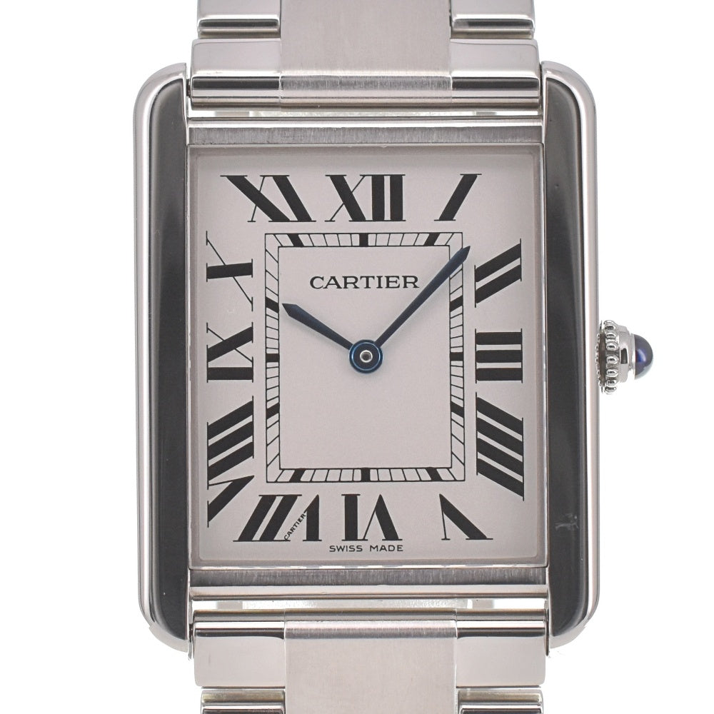 CARTIER Tank solo LM W5200014 Silver Dial Quartz Men's
 Watch B#138868