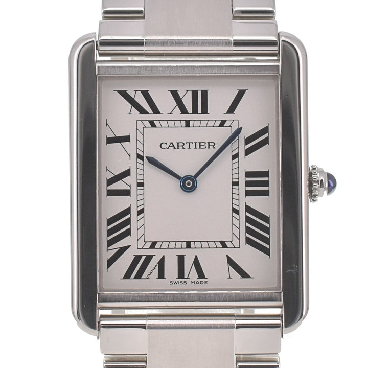 CARTIER Tank solo LM W5200014 Silver Dial Quartz Men's
 Watch B#138868