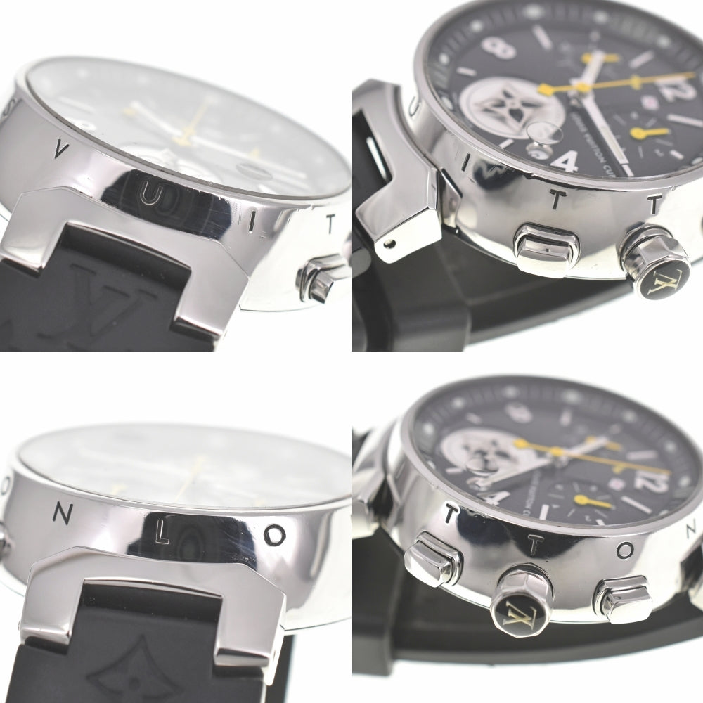 LOUIS VUITTON Tambour Lovely Cup MM Q132G Chronograph Date black Dial Quartz Ladies
 Watch B#138869