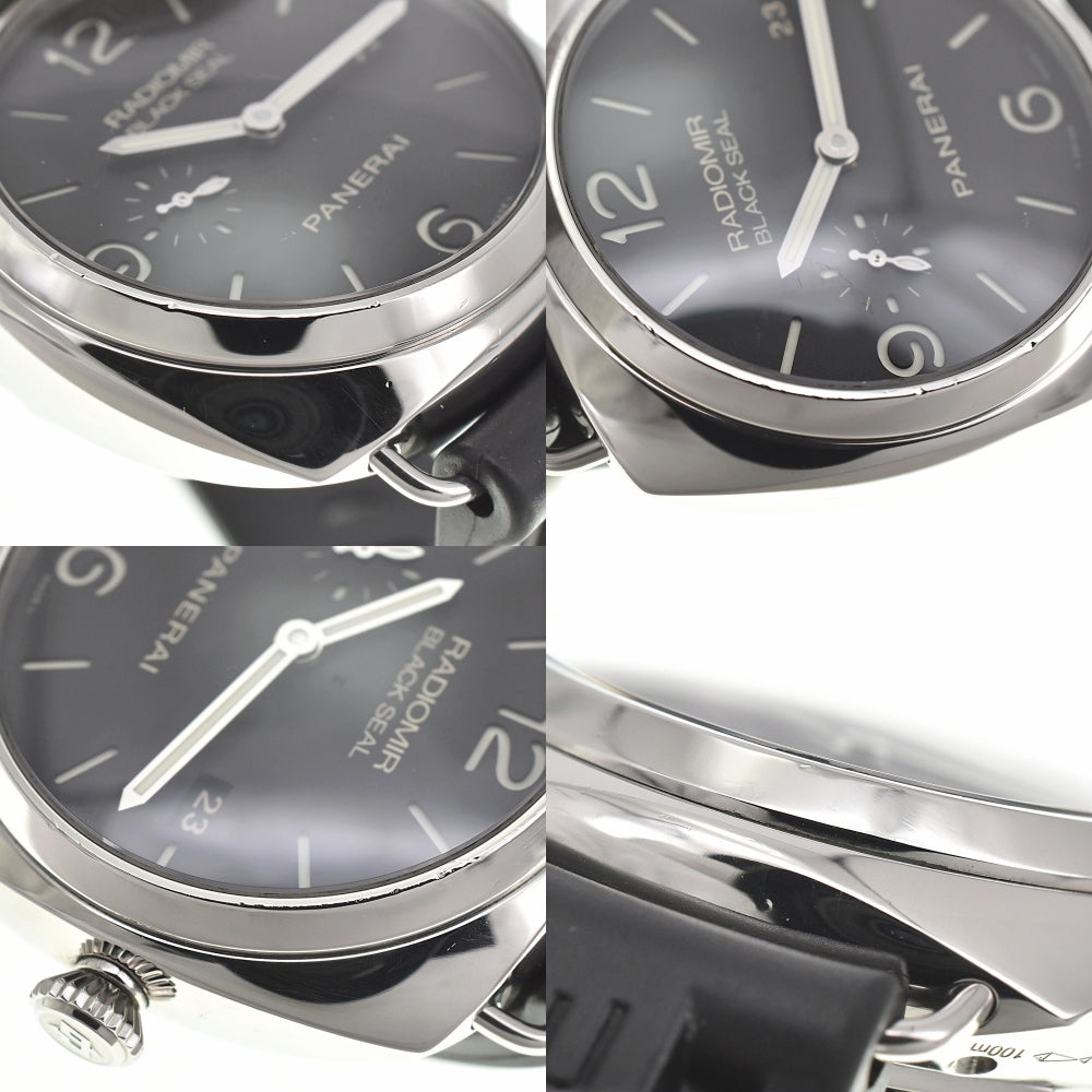 with paper PANERAI Radiomir Black Seal 3 Date PAM00388 black Dial Automatic Men's
 Watch A#138870