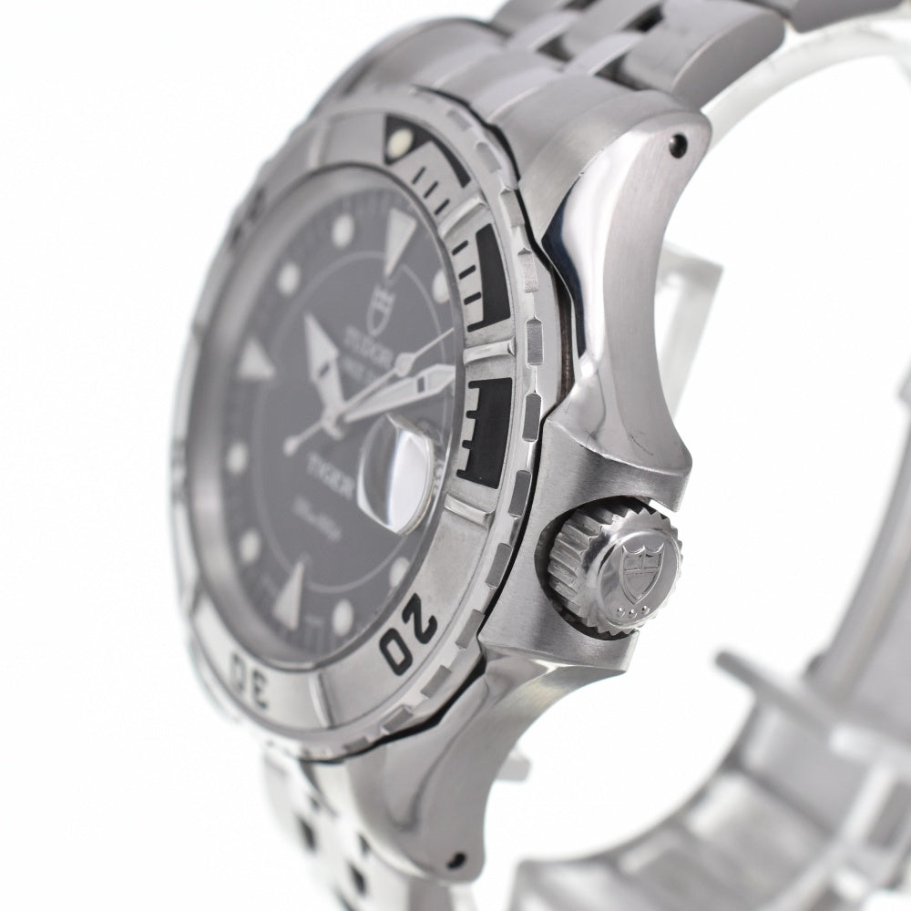 TUDOR Prince Date Hydro Note Tiger 89190 black Dial Automatic Men's
 Watch □#138871