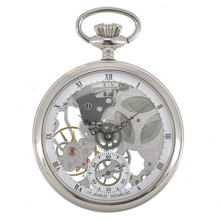 with paper EPOS 2003 skeleton Silver (Skeleton) Dial Hand Winding Unisex
 Pocket watch B#138914