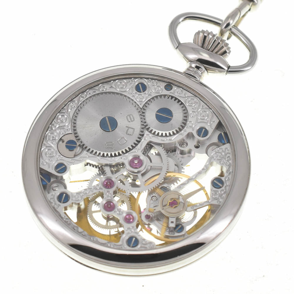 with paper EPOS 2003 skeleton Silver (Skeleton) Dial Hand Winding Unisex
 Pocket watch B#138914