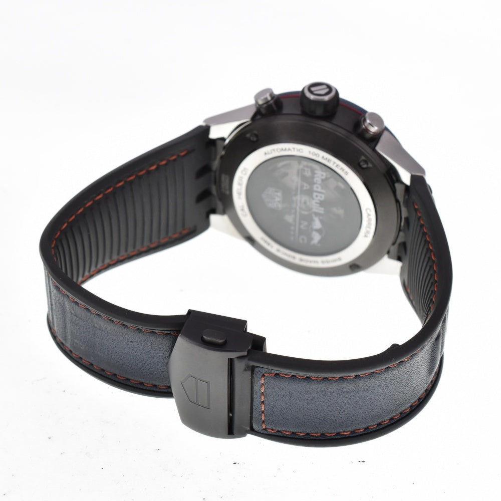 with paper TAG HEUER Carrera Caliber Heuer 01 CAR2A1N Red bull racing Blue / skeleton Dial Automatic Men's
 Watch B#138916